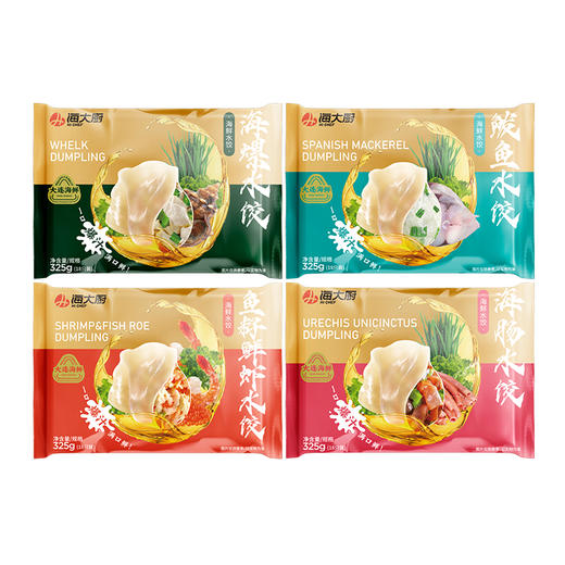 海韵福饺礼盒，珍鲜入馅，皮薄肉厚，鱼籽鲜虾水饺、鲅鱼水饺、海肠水饺、海螺水饺，全国包邮（新疆，西藏，云南，宁夏，海南，港澳台运费自理）。 商品图7