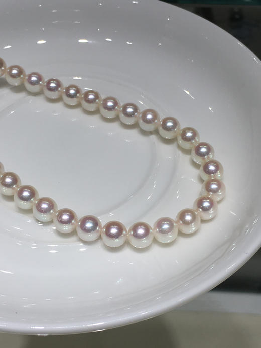 【私席真珠·新年盛宴】AKOYA小灯泡6.5-7mm 圆 微瑕 珠光超亮 约43cm 商品图3