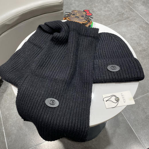 秋冬特惠💰330 古驰经典套装帽子！帽子➕围巾！羊绒兔绒品质！暖暖哒超级舒服～ 商品图3