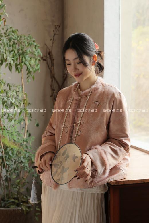 【门店同款】ENJOY冬季“烟火漫春”花枝蝶憩中式羽绒外套 169094049 商品图10