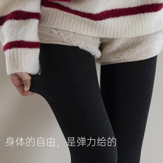 连裤袜女哑光黑色微压力显瘦美腿秋冬打底袜保暖加绒厚丝袜 商品图3