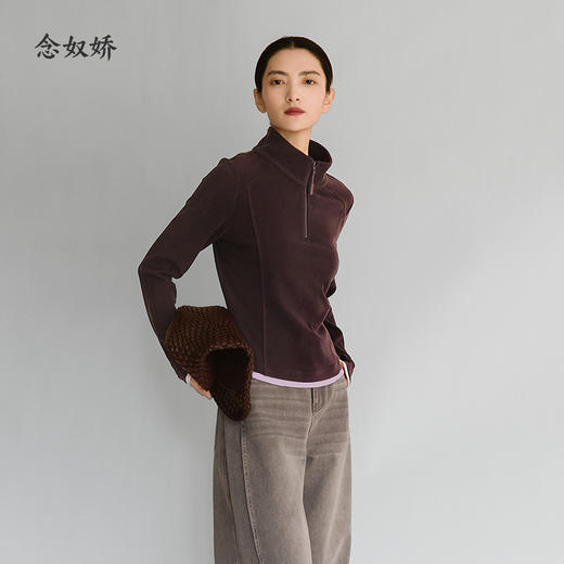【商场同款】CNA5B55V “ 轻暖德绒衫” 假两件设计穿搭有层次 细腻贴服 温暖好穿 商品图5