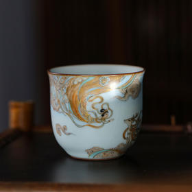 问鼎鼎峰系列月白老款手握杯（锦绣中华）