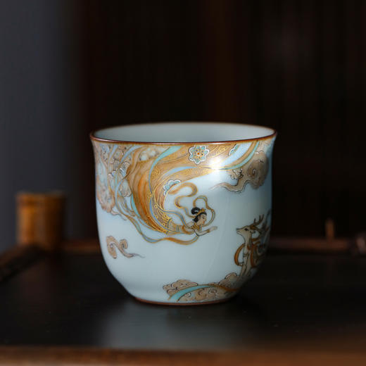 问鼎鼎峰系列月白老款手握杯（锦绣中华） 商品图0