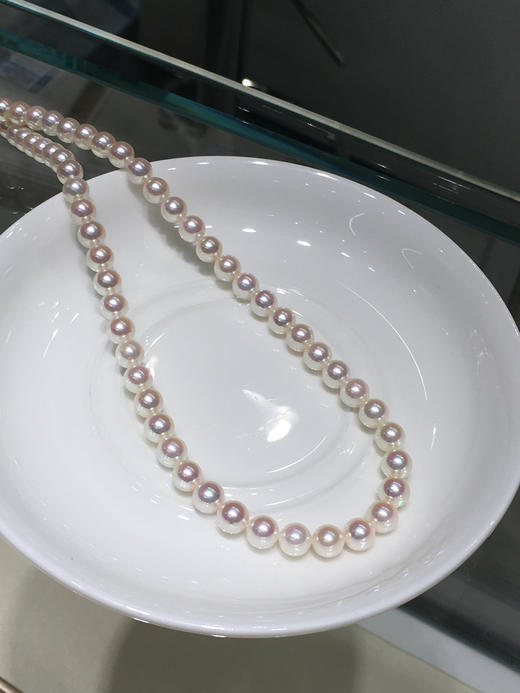 【私席真珠·新年盛宴】AKOYA小灯泡6.5-7mm 圆 微瑕 珠光超亮 约43cm 商品图2