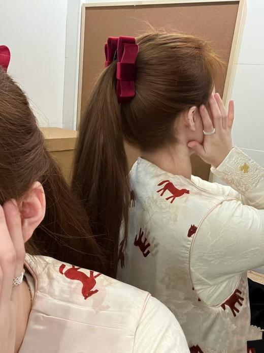 韩系蝴蝶结香蕉夹（随货发） 商品图0