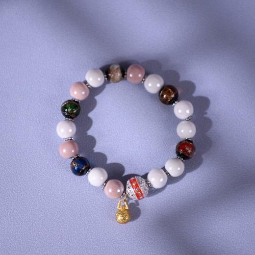 全国限量发行2000套【如意福宝手串】两颗花丝龙凤银珠均含925银，祥龙男款克重有2.8克；凤舞女款克重为2克 商品图2