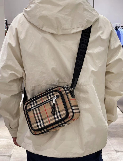 奥莱订单 Bur家男女款格纹单肩斜挎包020403 商品图9