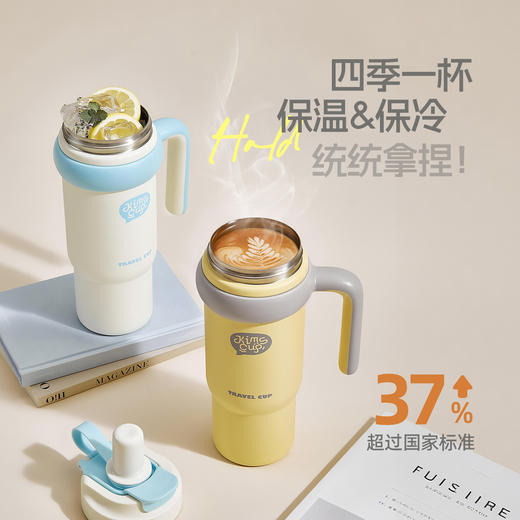 kimscook巨无霸吸管保温杯水杯大容量高颜值女士冰霸杯保温杯新款 商品图1