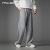 PINLI品立2026春季新款宽松直筒阔腿裤纯色百搭休闲长裤潮牌男士GD262117010 商品缩略图2