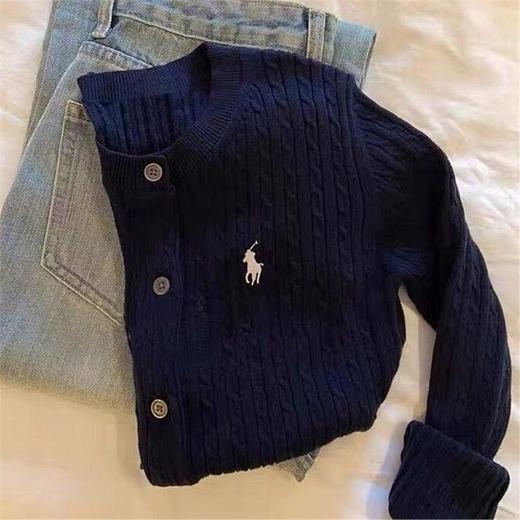 【亲肤舒适细腻软糯❗️简约时尚高级感】秋冬季新款麻花刺绣针织开衫圆领高品质短款气质毛衣上衣外套。jc 商品图1