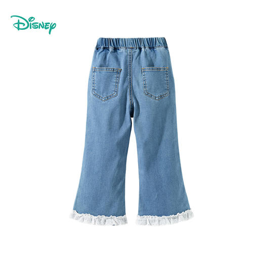 迪士尼（Disney）童装女童牛仔长裤甜美蕾丝花边蓝色休闲外出牛仔长裤2026春季新款ZD1FK011 商品图10