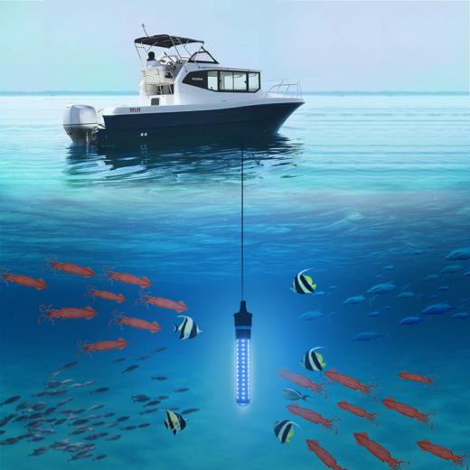 美国 LED水下诱鱼灯 水下潜水诱饵灯 6.5W 800流明 IP68防水 商品图6