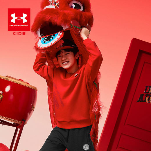 【新年福利款】Under Armour安德玛男女童套头卫衣254303554 商品图3