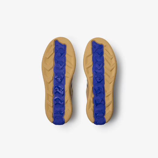 BURBERRY 巴宝莉 男士马术骑士标签皮革和格纹 Terrace 运动鞋 混色 8110809 C1309 商品图4