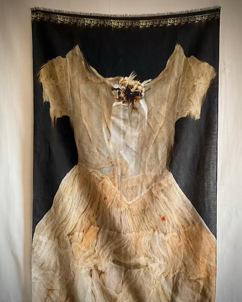 IA London 古董礼裙/燕尾服印花棉麻披肩 商品图7