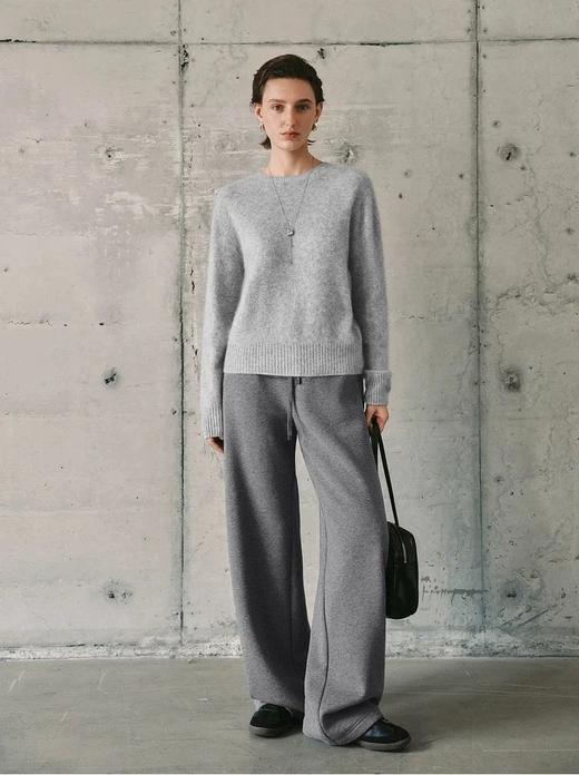 麦檬 又一神裤！小个子友好！高腰弯刀裤加绒卫裤阔腿运动裤 商品图7