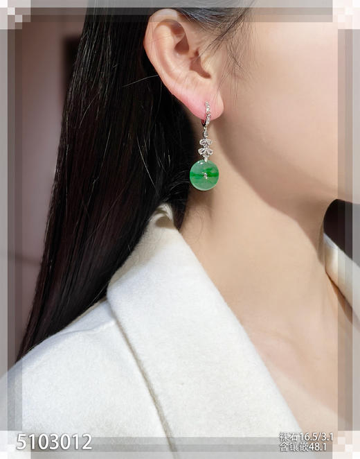 5103012，平安扣耳坠。具体价格微信咨询 商品图4