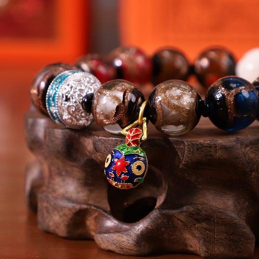 全国限量发行2000套【如意福宝手串】两颗花丝龙凤银珠均含925银，祥龙男款克重有2.8克；凤舞女款克重为2克 商品图6