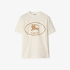 BURBERRY 巴宝莉 男士马术骑士徽章印花棉质圆领短袖T恤 白色 8110112  B7078 商品缩略图0