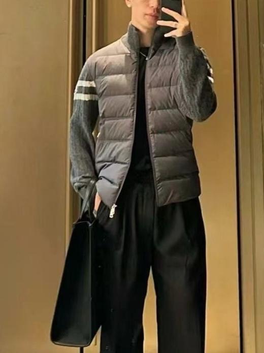 中性款针织拼接羽绒服hu018 商品图3