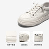 千百度厚底真皮休闲板鞋女2026春季新款小白鞋增高舒适运动休闲鞋A26101016 商品缩略图3