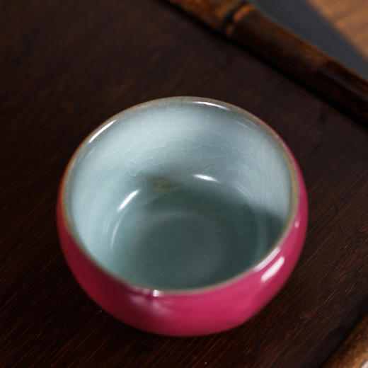 问鼎官窑南官招财进宝战鼓杯（胭脂红） 商品图2