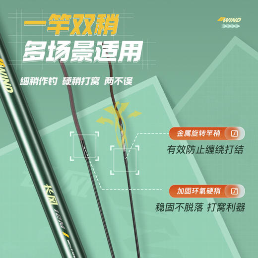 佳钓尼长风炮竿传统钓超轻超硬大炮杆打窝竿钓鱼适用 商品图2