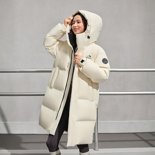 波司登25新款中长款羽绒服男女同款时尚百搭运动风连帽中戏大被子 商品图2