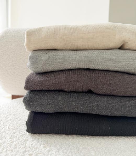 老米优品🎈福利款！3-5天。软糯山羊绒！《半高领克什米尔羊绒打底tee》磨毛工艺，温暖打底衫~奶油慕斯般柔和舒服！T260105A 商品图0