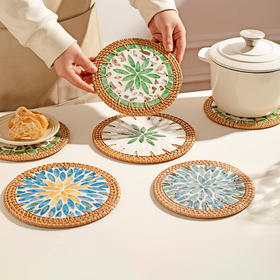 摩登主妇贝壳隔热垫餐垫防烫垫砂锅垫茶杯垫家用耐高温碗垫餐盘垫