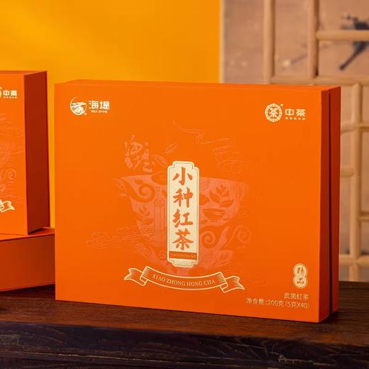 中茶海堤小种红茶XBT235特级武夷红茶 鲜醇甘甜 礼盒送礼精品200g 商品图1