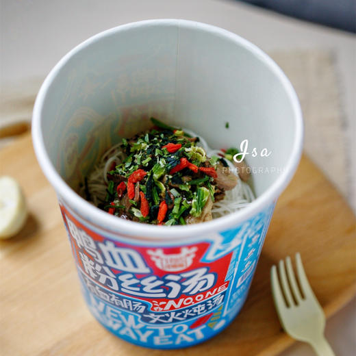 鸭血粉丝汤速食冲泡方便速食桶装零食小吃 商品图1