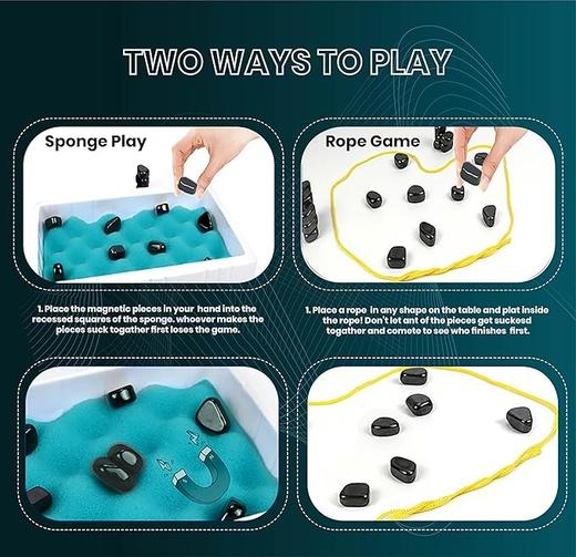 美国 STAR-TOYS 40枚磁铁磁棋盒套装 新型多人磁铁棋盘游戏 商品图6
