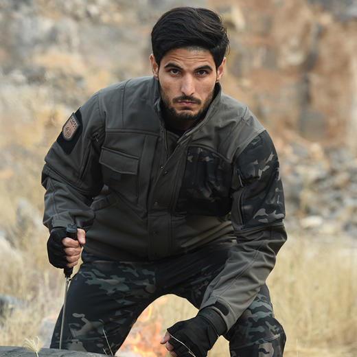 【硬核清仓 断码不补 防泼耐磨抗撕裂 9个口袋装载】猛禽L5级软壳复合摇粒绒抗寒战术外套ds（hy） 商品图12