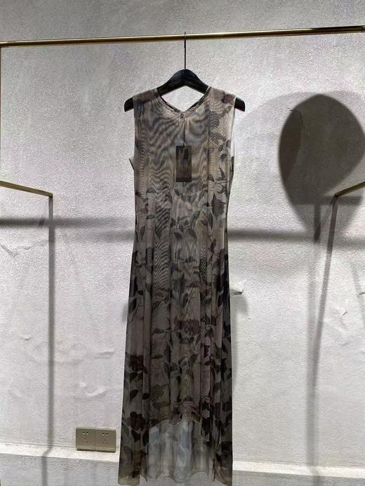 IA London 堇花藤蔓印花网纱廓形连衣裙 商品图0