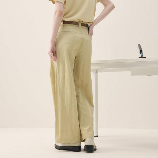 谜底阔腿裤长裤2026年春季新品挺括有型宽松百搭裤子女261MK0206 商品图2