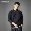 PINLI品立2026春季新款男士潮牌金属烫钻圆领落肩袖套头卫衣上衣BG262109002 商品缩略图3