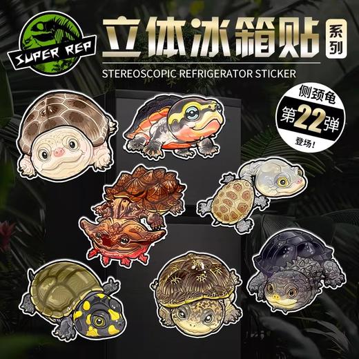 冰箱贴 龟⑨ 侧颈龟主题为主 磁吸 Q版 卡通 爬宠爬虫周边 super rep超爬正版【48小时发货】 商品图0