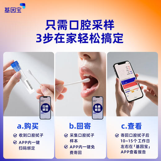 基因宝dna基因检测套餐运动健康体质体重管理受伤风险评估 商品图3