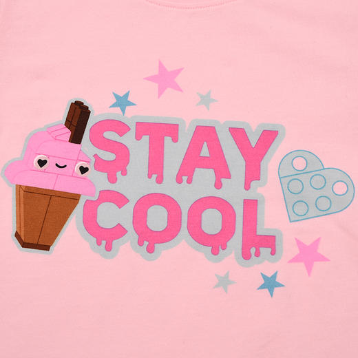 棉果果× LEGO女童夏季凉感套装短袖短裤氨棉汗布纯棉套头套装L221302226231 商品图4