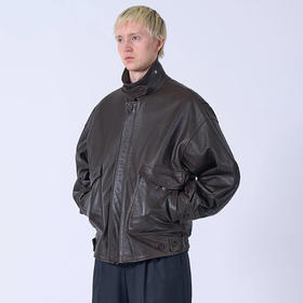 YOKE Leather Flight Jacket A-2牛皮军事飞行夹克