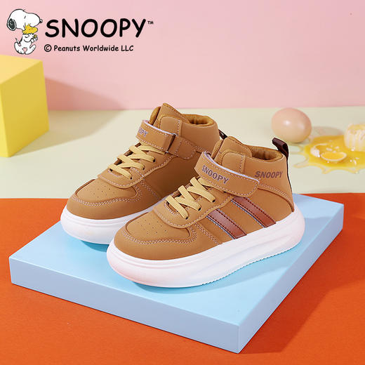 【史努比】儿童休闲鞋男女校园小白鞋高帮运动鞋27-38 商品图8