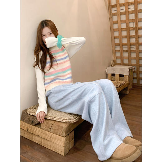 <曾小咸推荐>3.20现货秒杀 ！微信超特价！韩系撞色针织马甲 日常159.99 立减100 秒杀59.99！！ 商品图3