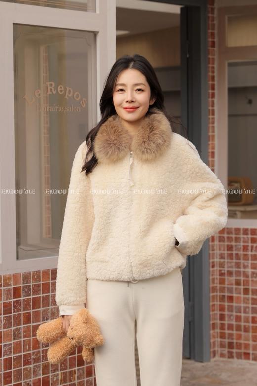 【门店同款】ENJOY冬季“暖冬软糖”拉链款毛外套 169148887 商品图9