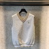 新款厚款尖领撞色针织背心来了！出口单高品质❗️这个领子不大不小，搭配有领的polo衫刚刚好！ 商品缩略图3