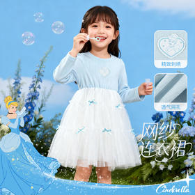 迪士尼女宝宝童装长袖连衣裙ZD1FQ002