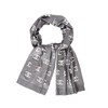 香奈儿字母灰保暖围巾 商品缩略图5