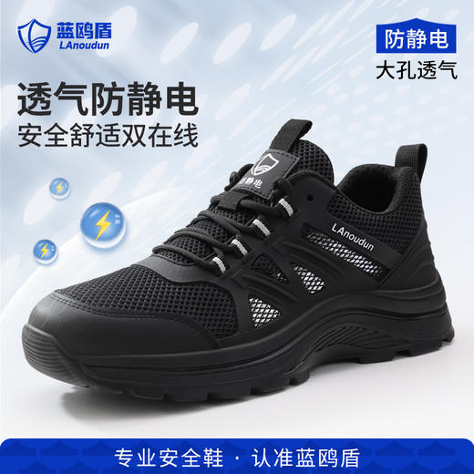 蓝鸥盾新款夏季专业防静电工作鞋不防砸不防刺加油站专用耐磨 商品图0