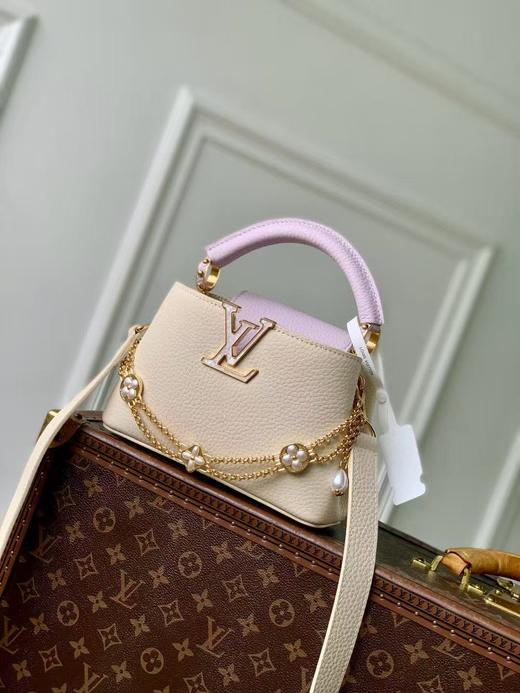 驴家 Capucines 迷你 手袋 M25862米白配浅紫迷你（JPH） 商品图0